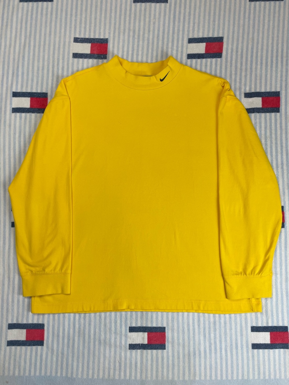 Vintage Nike Embroidered Swoosh Mock neck long sleeve shirt